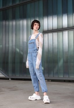 Whistles Denim Dungarees Overall Light Blue XS 