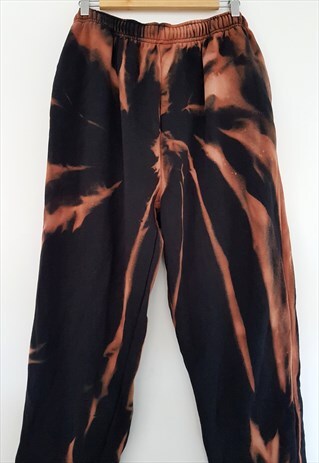 SPIRAL TIE DYE BLACK JOGGERS