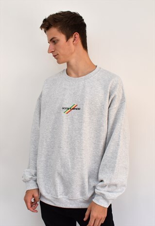 G&G UNISEX ASH MULTI LINES SWEATSHIRT