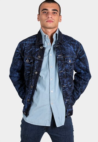 VINTAGE 80S JACKET TIE DYE DENIM AVELINAS / 202296