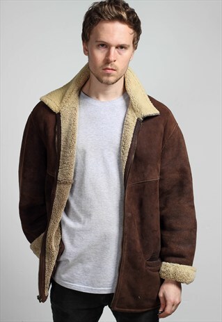 VINTAGE SUEDE SHEARLING JACKET