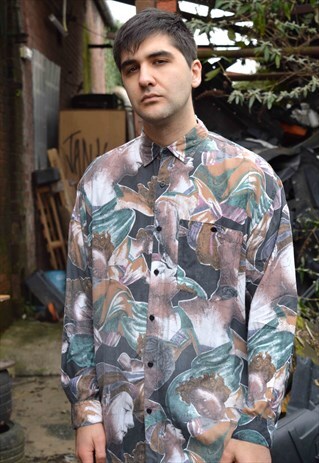 VINTAGE PATTERNED LONG SLEEVE SHIRT