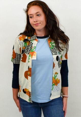 VINTAGE ABSTRACT PATTERN SHIRT