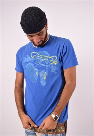 VINTAGE NIKE T-SHIRT TOP BLUE