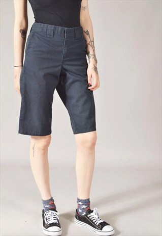 VINTAGE DICKIES SLIM FIT CHINO SHORTS NAVY BLUE