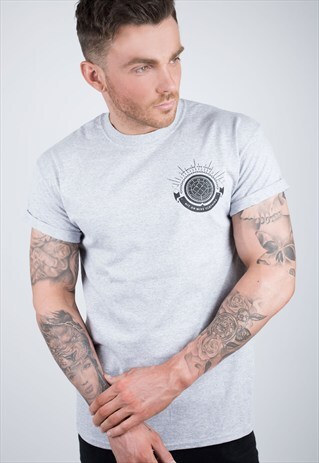 AIM BEFORE YOU SHOOT GREY T-SHIRT
