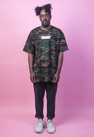 CAMO OVERSIZED RARE T-SHIRT