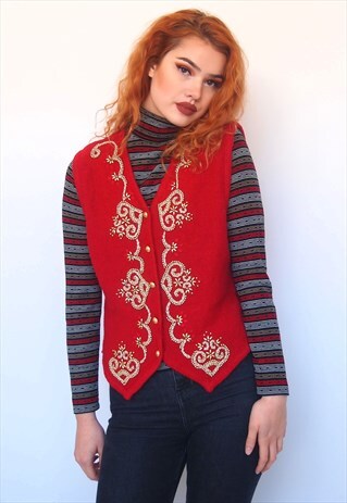 VINTAGE CHRISTMAS JUMPER/WAISTCOAT