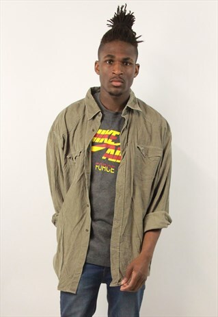 VINTAGE CORD KHAKI SHIRT