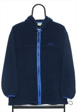 Vintage LL Bean Navy Full Zip Fleece Mens