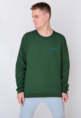 GREEN XOXO (BLUE) SWEATSHIRT