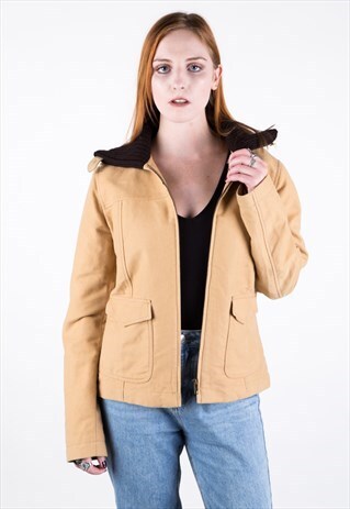 VINTAGE FAY COAT WITH KNITTED COLLAR