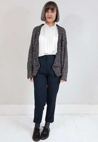 VINTAGE 70'S SINGLE BUTTONED MOHAIR CARDIGAN