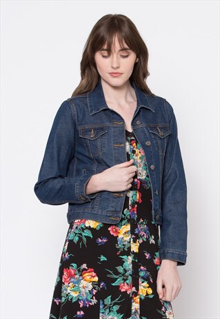 DANGERFIELD BLUE CROPPED DENIM JACKET