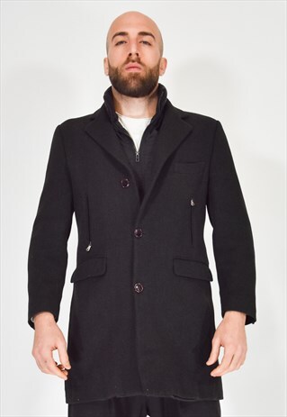 BLACK CLASSIC DOUBLE COAT