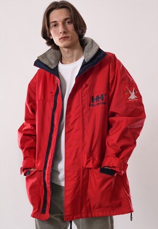 VINTAGE MENS HELLY HANSEN WINDBREAKER WATERPROOF JACKET
