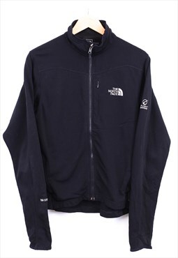 Vintage The North Face Sweatshirt Zip Up Black With Logos 