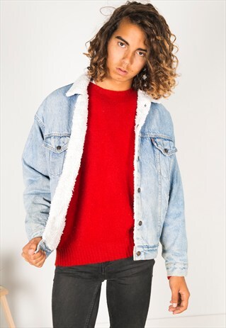 VINTAGE 80S LEVIS WINTER SHEEPSKIN JACKET / R1200C404