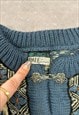 VINTAGE DALE OF NORWAY KNITTED CARDIGAN PATTERNED SWEATER