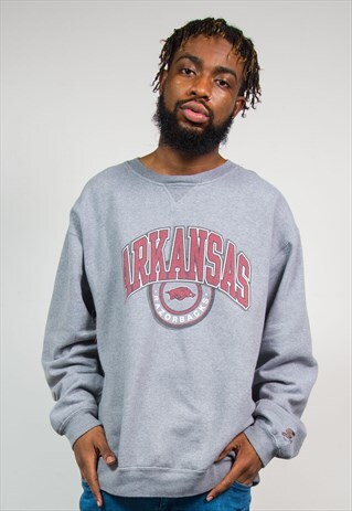 STARTER 90'S ARKANSAS RAZORBACKS COLLEGE SWEATSHIRT