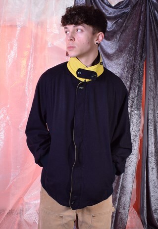 VINTAGE BURBERRY'S NAVY WOOLLEN JACKET