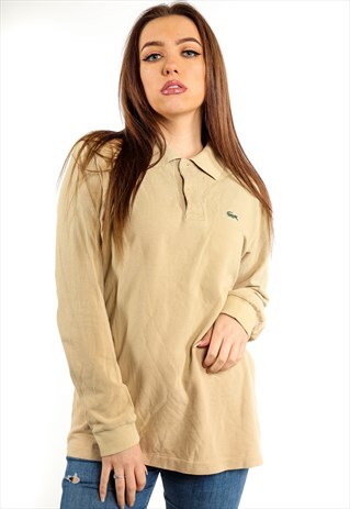 VINTAGE LACOSTE LONG SLEEVE POLO SHIRT T464