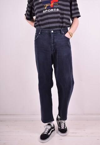 GUESS MENS VINTAGE JEANS W20 L27 BLUE 90'S
