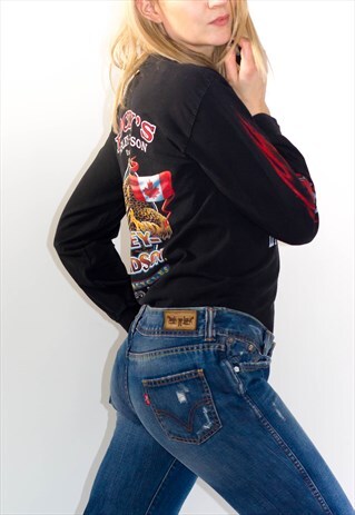 LEVI'S DISTRESSED BOOTCUT/ FLARE JEANS