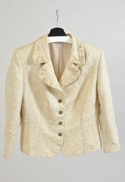 Vintage 00s blazer jacket in gold