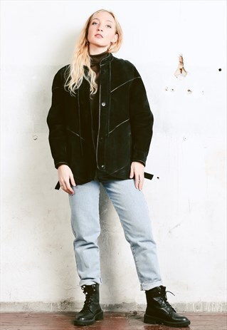 VINTAGE 80S SUEDE BOMBER JACKET