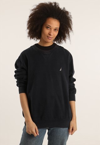 VINTAGE NAUTICA EMBROIDERED LOGO SWEATSHIRT