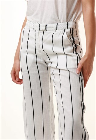 90S VINTAGE ARMANI HIGH WAISTED WIDE LEG TROUSERS 1087