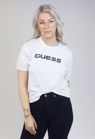 VINTAGE 90S GUESS WHITE T-SHIRT