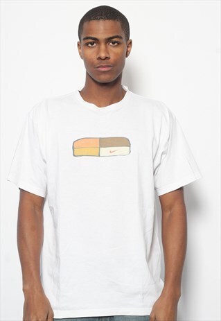 VINTAGE NIKE GRID LOGO T-SHIRT WHITE