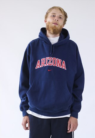 VINTAGE MENS NIKE ARIZONA BIG LOGO SWEATSHIRT HOODIE