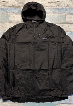 Patagonia black windbreaker raincoat jacket  size XL