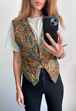 Boho Paisley Colorful Sexless Vest 