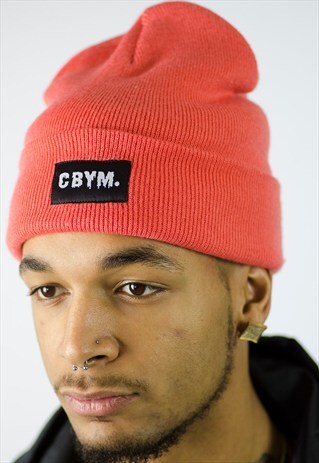 BEANIE WITH CBYM BLACK WOVEN PATCH