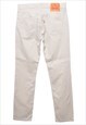 VINTAGE LEVI'S 511FIT OFF-WHITE CHINOS - W32