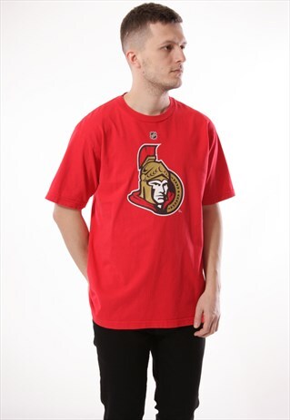 90S VINTAGE RARE REEBOK NHL CHEECHOO LOGO T-SHIRT 13171