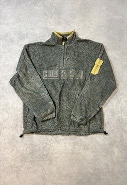 Tommy Hilfiger Fleece 1/4 Zip Sweatshirt with Spell Out Logo