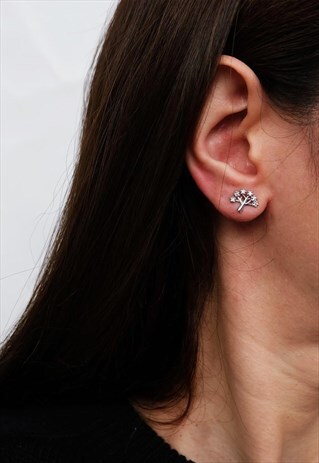TREE OF LIFE STERLING SILVER EARRING