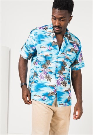 VINTAGE 80S HAWAIIAN SHIRT / S1636