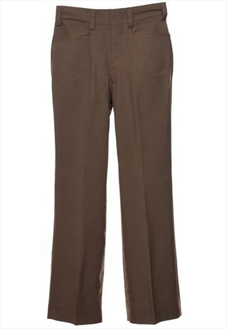 Vintage 1970s Brown Trousers - W30