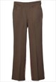 Vintage 1970s Brown Trousers - W30
