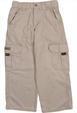 Vintage 90's Wrangler Trousers / Pants Cargo Pockets Beige