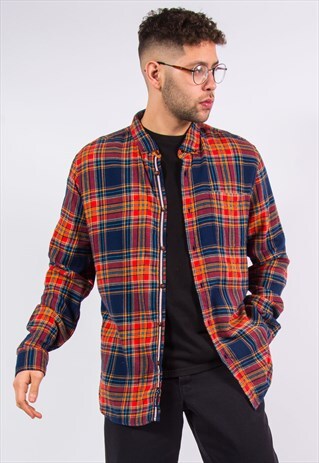TARTAN CHECK FLANNEL SHIRT
