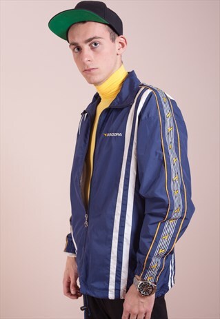 OLD SCHOOL, FUNNEL NECK COLLAR TRACKSUIT BY DIADORA