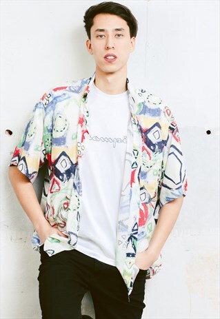 VINTAGE 90S PATTERNED SHIRT