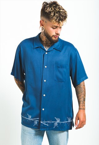 VINTAGE 80S HAWAIIAN SHORT SLEEVE SHIRT/ S6105